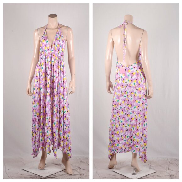 Kate Spade Floral Halter Maxi Swim Cover-up Dress - Picture 2 of 3
